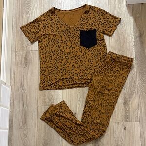 Kyte Baby Nutmeg leopard set - S/M